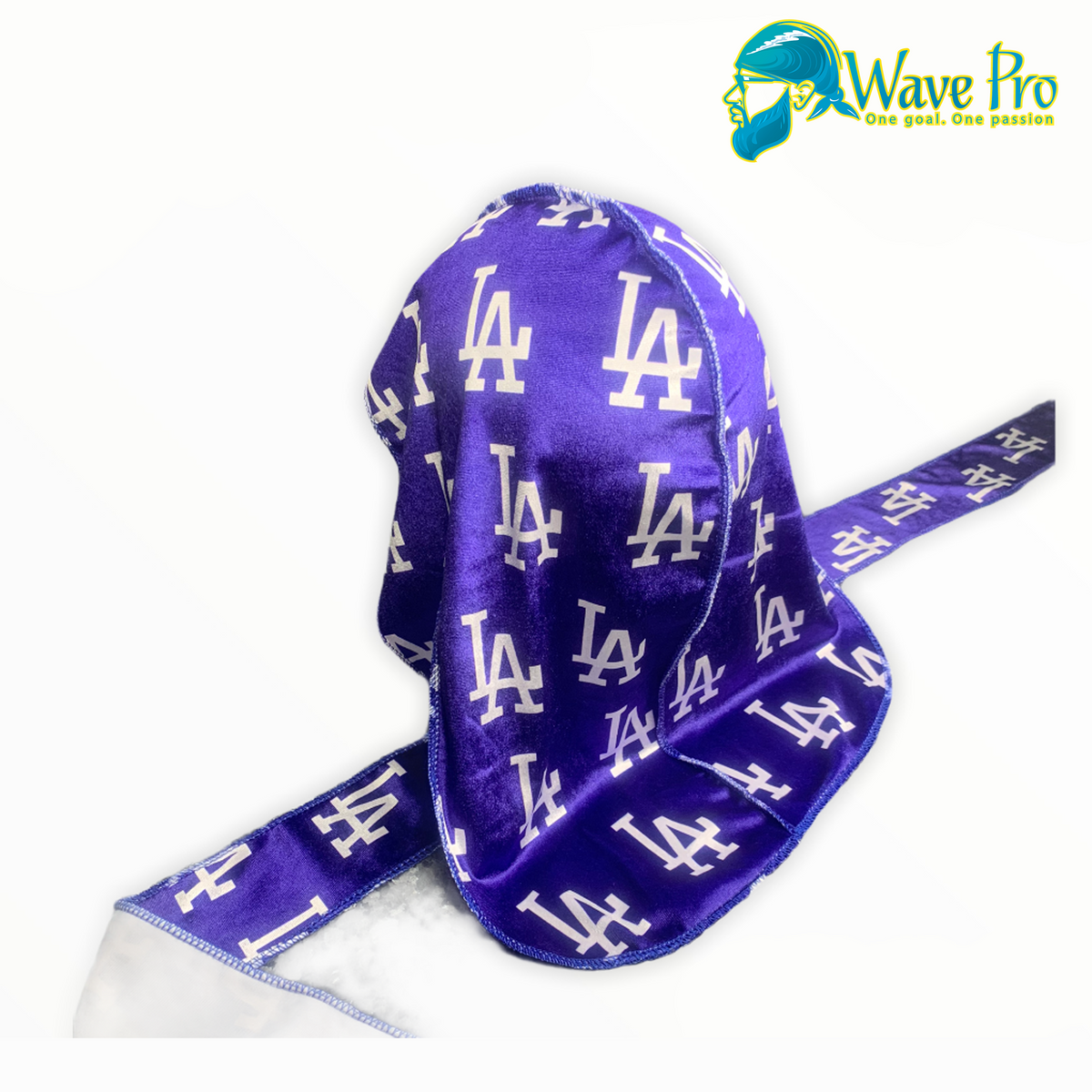 Blue/White LV Durag  Designer Rags Collection